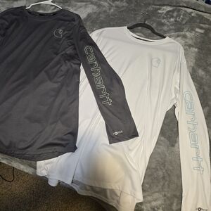 Carhartt Long Sleeve Shirts - Grey and White